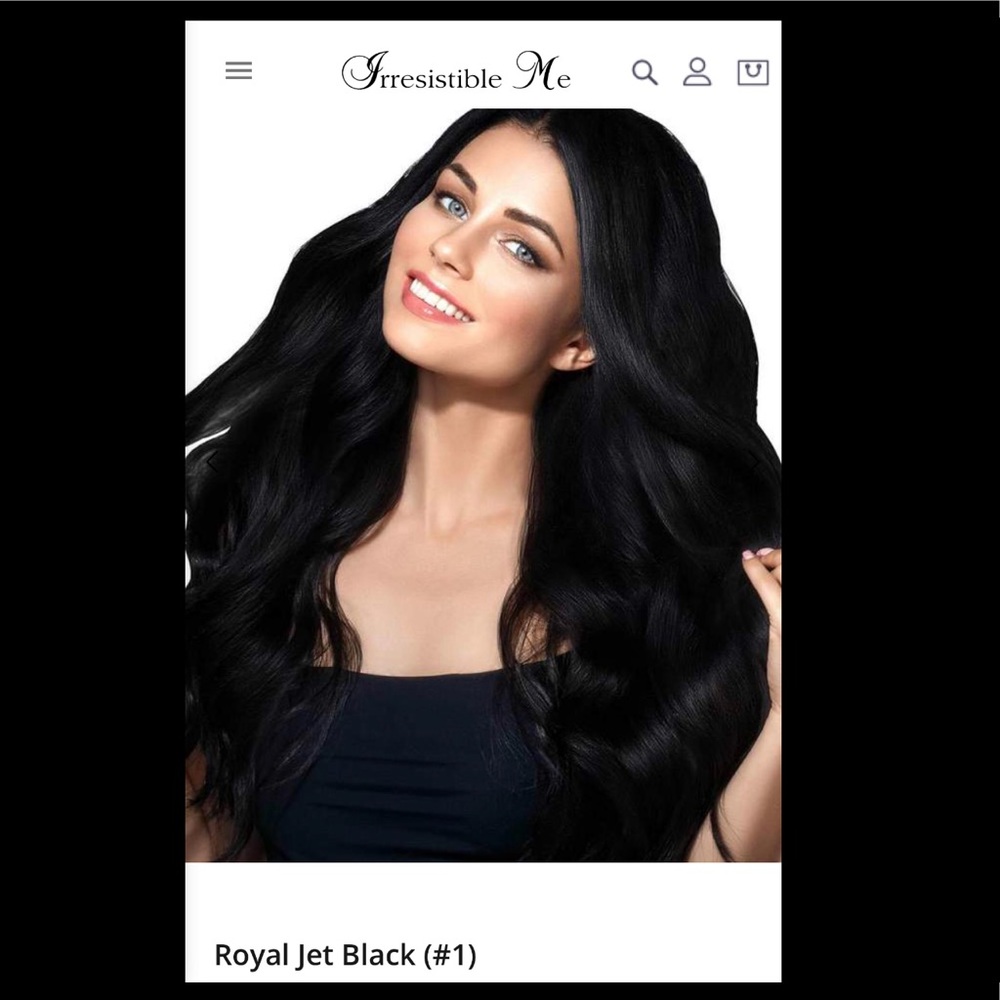 Irresistible Me Jet Black Remy Clip-in Extensions